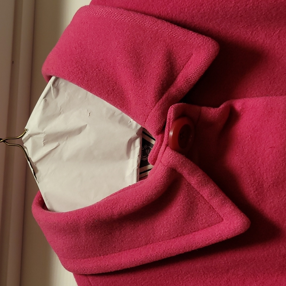 Marvin Richards Xl Hot Pink Pea Coat Gem